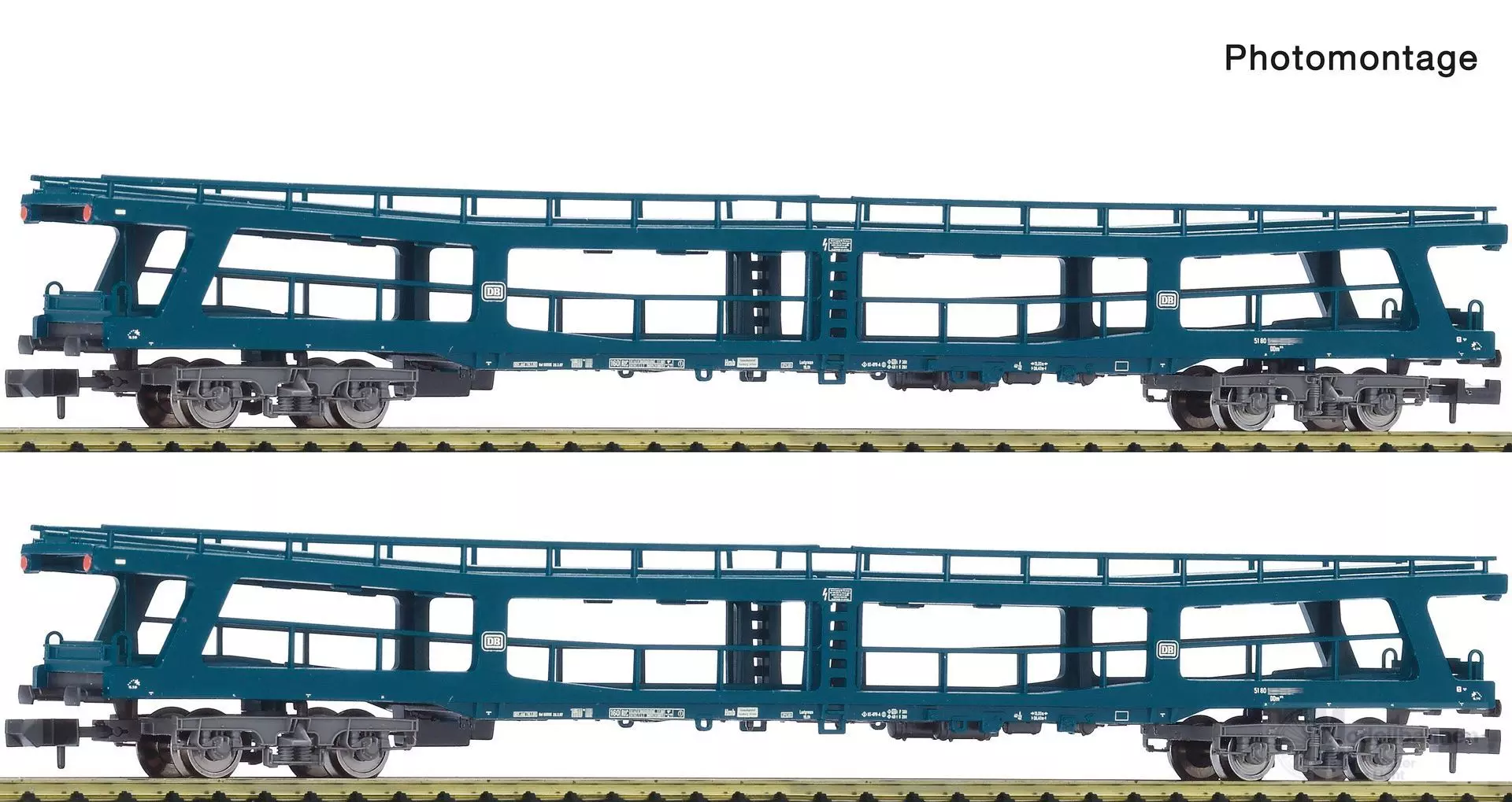 Fleischmann 6260066 - Autotransportwagen Set DB Ep.IV 2.tlg. N 1:160