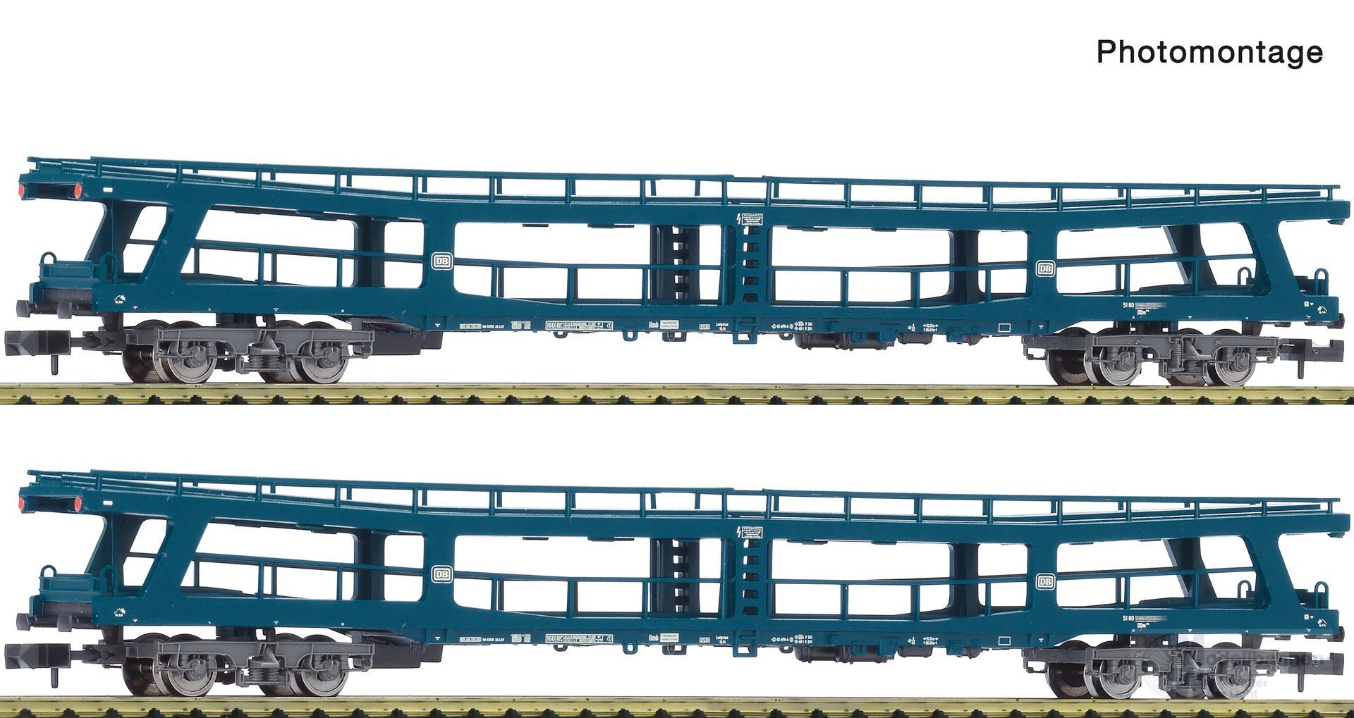 Fleischmann 6260066 - Autotransportwagen Set DB Ep.IV 2.tlg. N 1:160