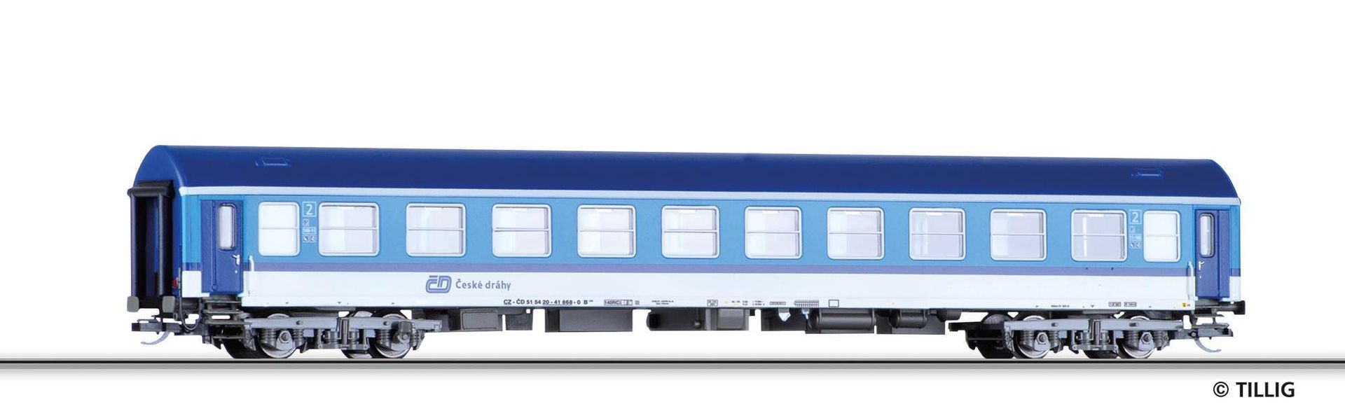 Tillig 16692 - Personenwagen CD Ep.VI 2.Kl. Typ Y/B 70 TT 1:120