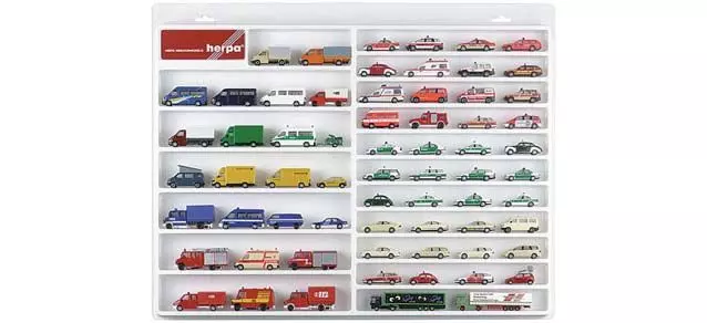 Herpa 29209 - PKW/Transporter-Schaukasten weiß 1:87