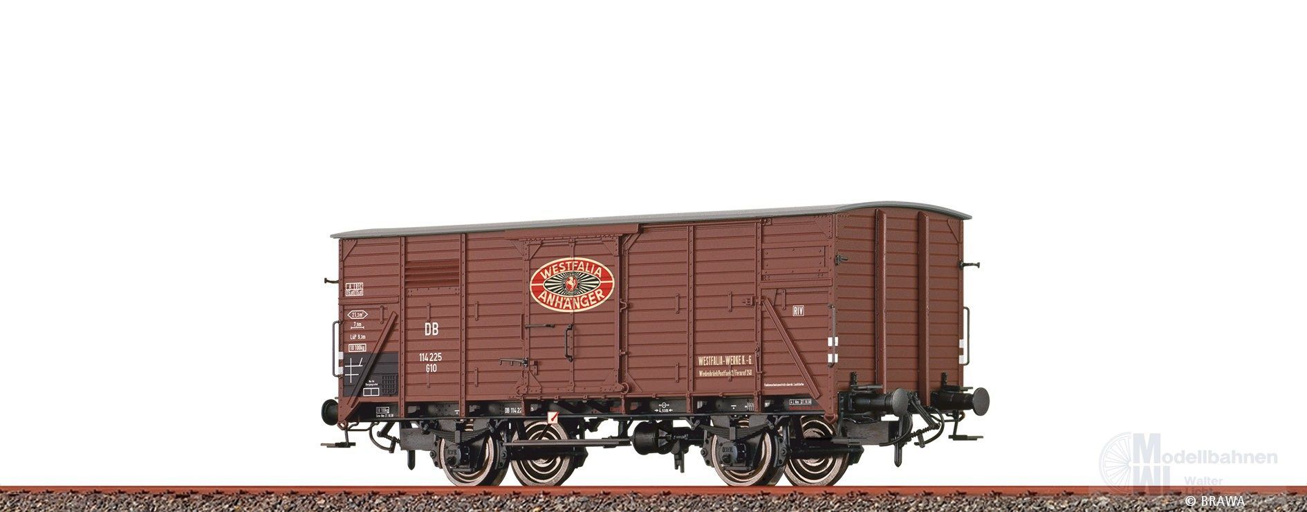 Brawa 50788 - Güterwagen gedeckt G 10 DB Ep.III Westfalia H0/GL