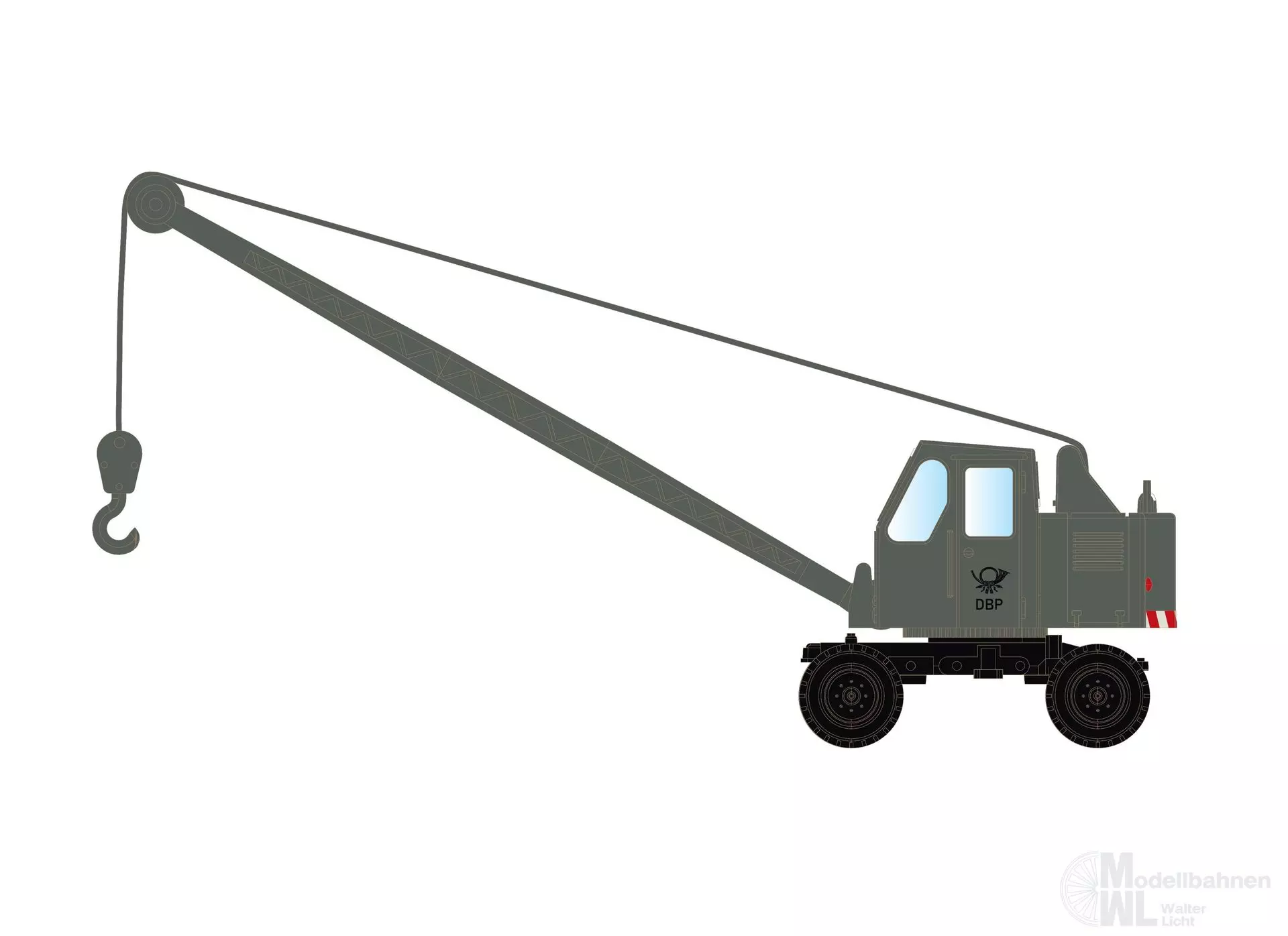 Lemke Minis 4704 - Fuchs F 301 Bagger DBP Fernmeldetechnik N 1:160