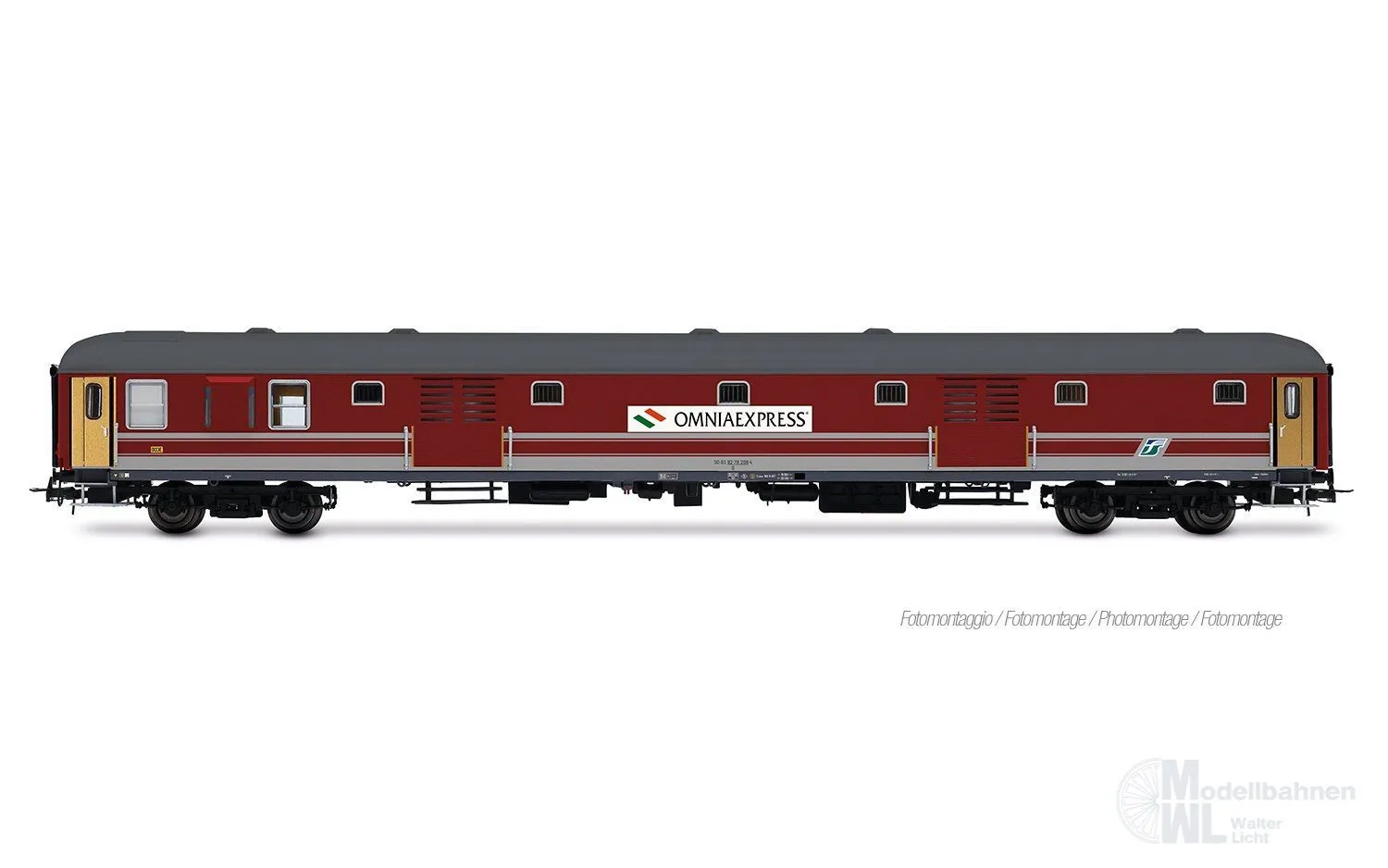 Rivarossi 4431 - Gepäckwagen FS Ep.V UIC-X Omnia Express H0/GL