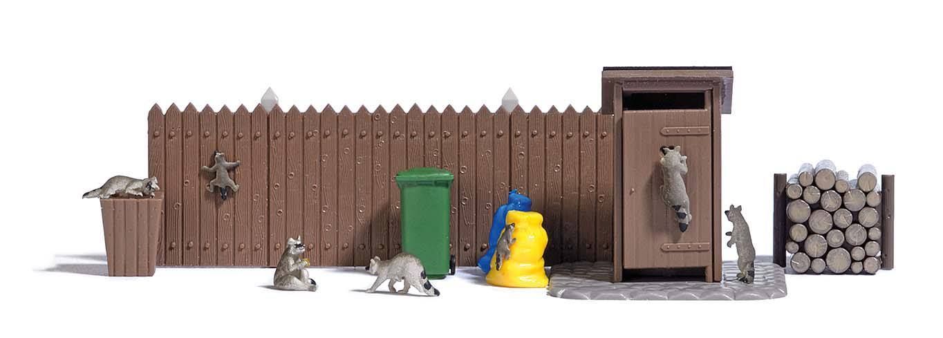 Busch 7922 - A-Set: Waschbären H0 1:87