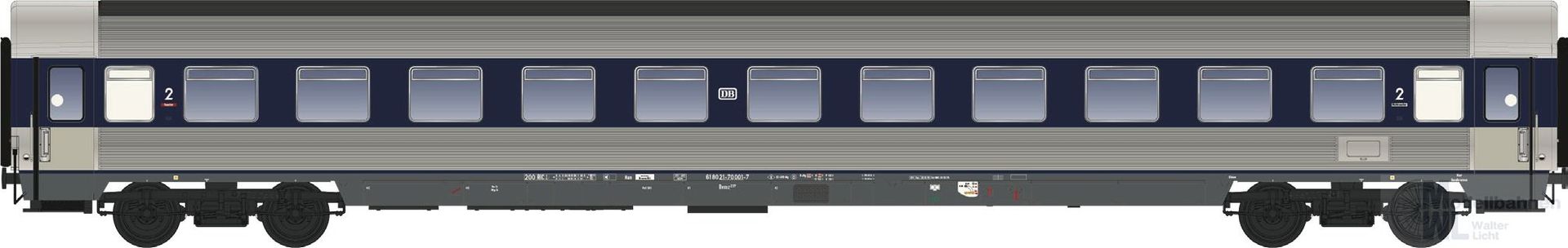 LS Models 46011-2 - Personenwagen LHB Prototyp Ep.IV Bwümz 237 blau H0/GL