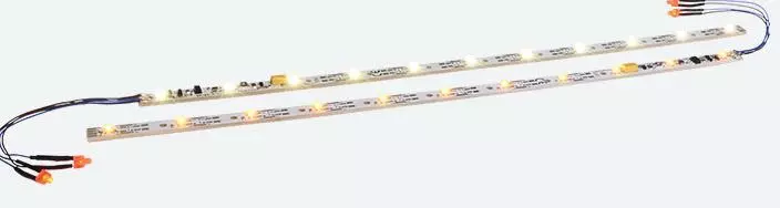 ESU 50709 - Innenbeleuchtungs-Set mit Decoder + Schlusslicht 255mm teilbar gelb