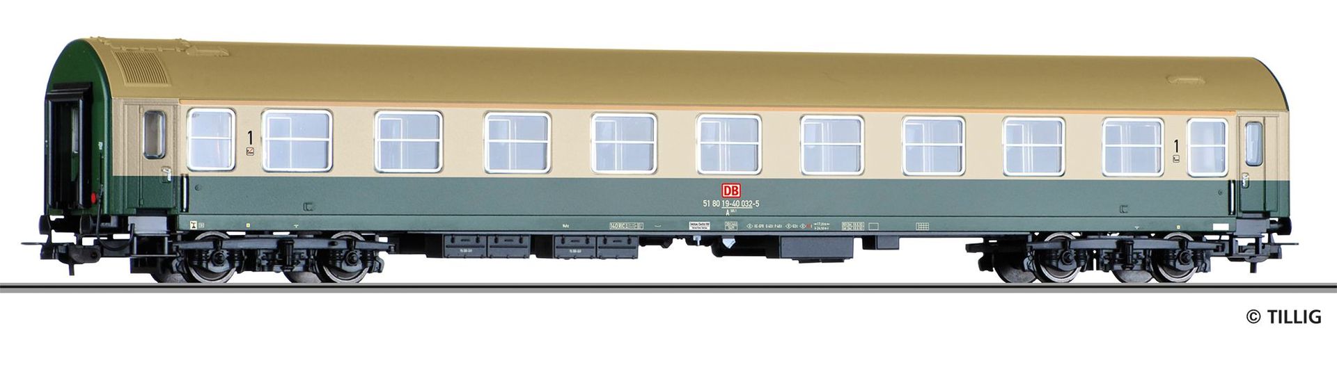Tillig 74947 - Personenwagen DB AG Ep.V 1.Kl. Typ Y A 505 H0/GL