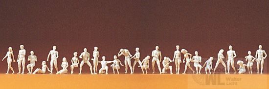 Preiser 16400 - Modellfiguren Adam und Eva unbemalt H0 1:87 Preiser 16400 - Modellfiguren Adam und Eva unbemalt H0 1:87