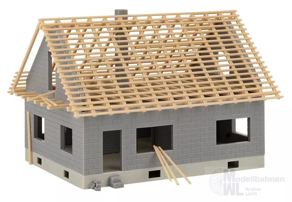 Faller 130658 - Haus im Bau mit Kran H0 1:87