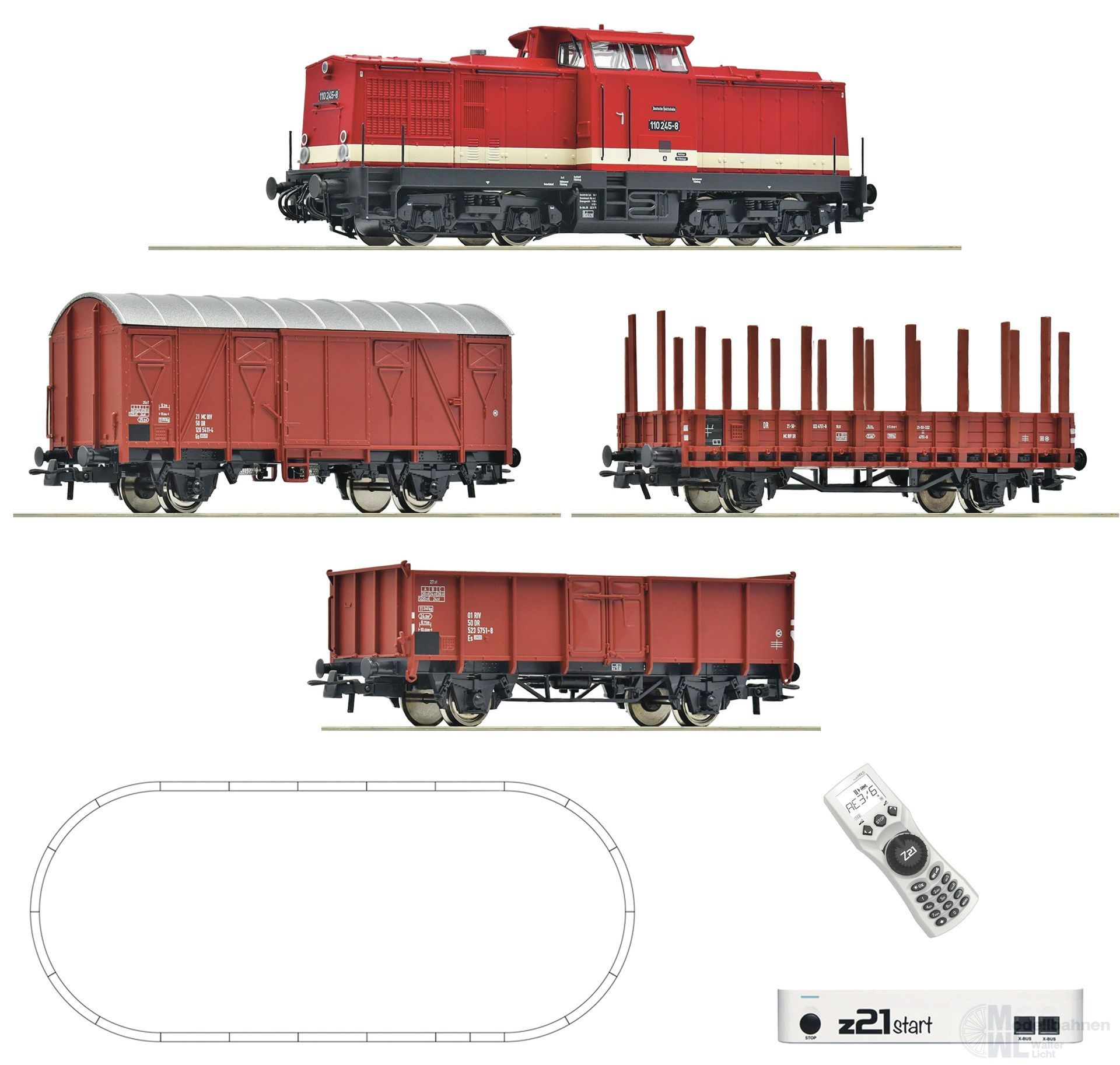 Roco 5110009 - Startset z21 Diesellok BR 110 DR Ep.IV H0/GL