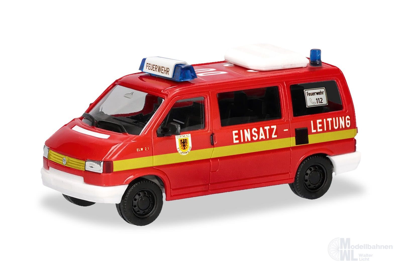 Herpa 099974 - VW T4 Bus Feuerwehr Dortmund H0 1:87