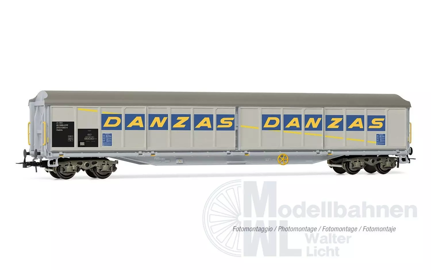 Rivarossi 6649 - Schiewandwagen SBB Ep.V Danzas H0/GL