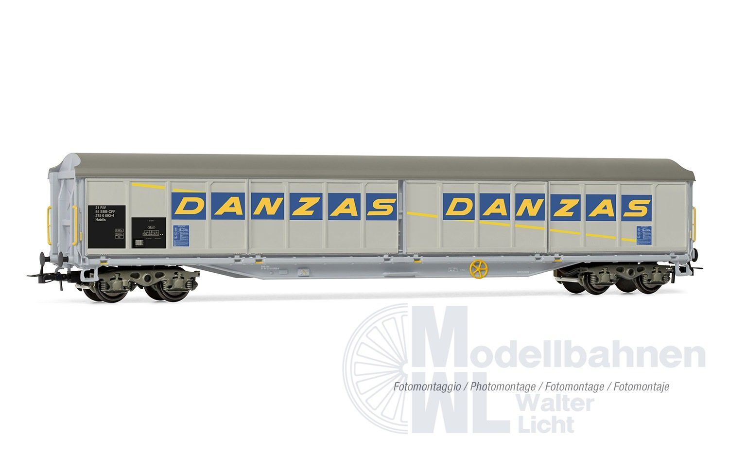 Rivarossi 6649 - Schiewandwagen SBB Ep.V Danzas H0/GL