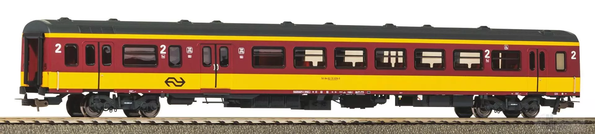 Piko 97644 - Personenwagen ICR NS/SNCB Ep.IV 2.Kl./Gepäck H0/GL