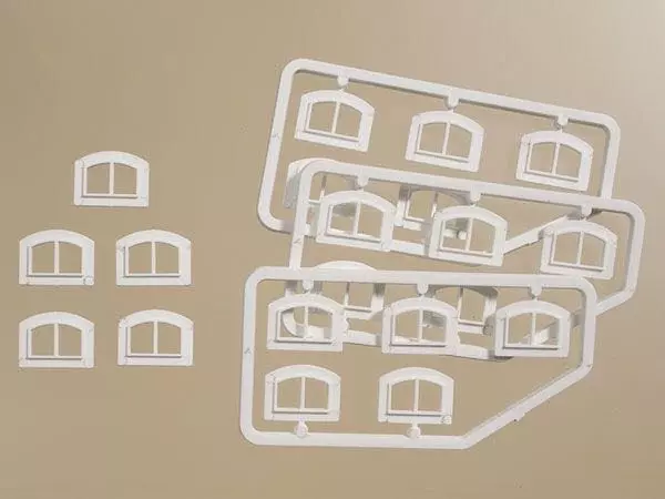 Auhagen 80214 - Fenster M weiß H0 1:87