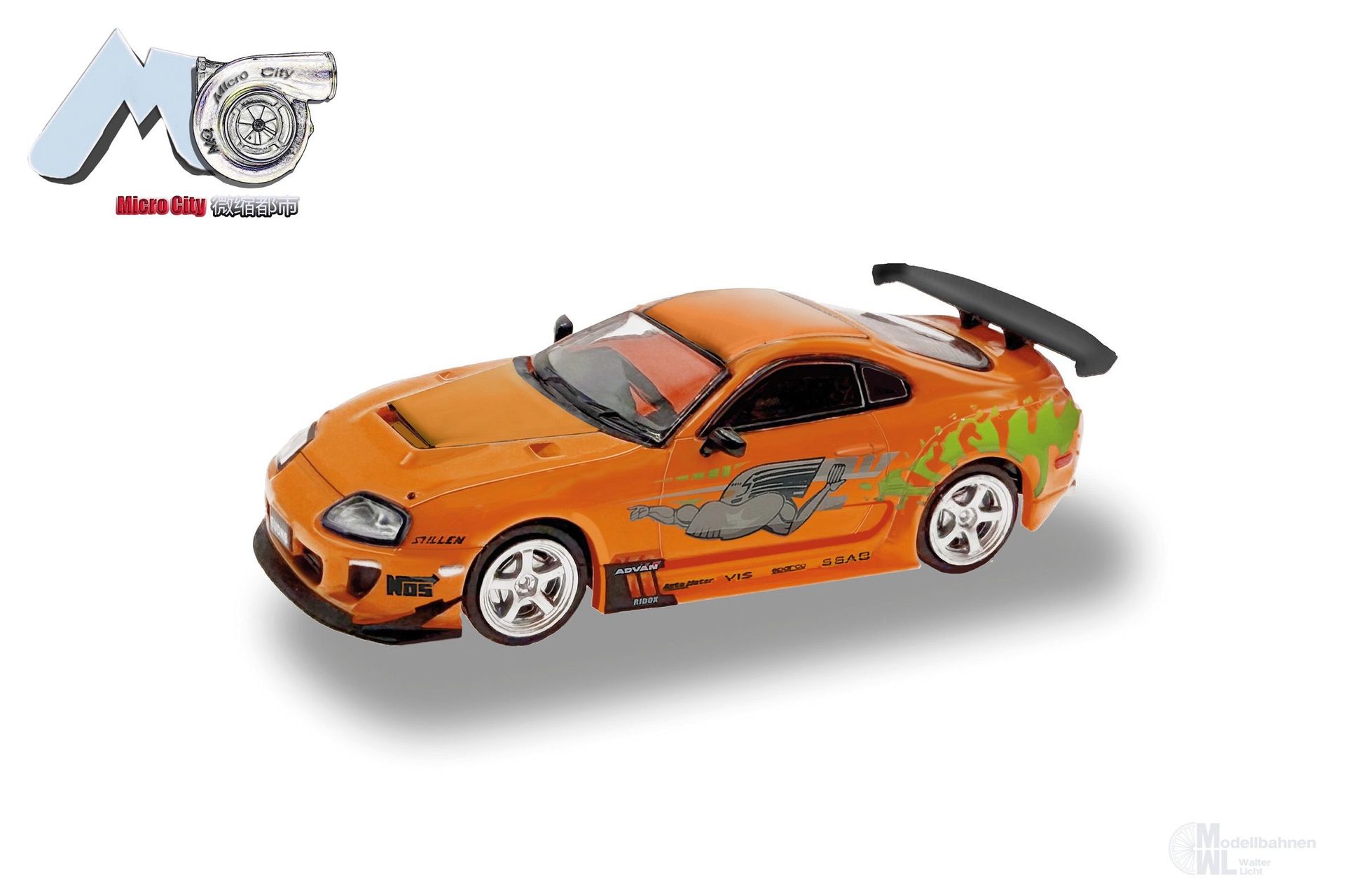 Herpa 87MC000018 - Toyota Supra orange FnF H0 1:87 Herpa 87MC000018 - Toyota Supra orange FnF H0 1:87