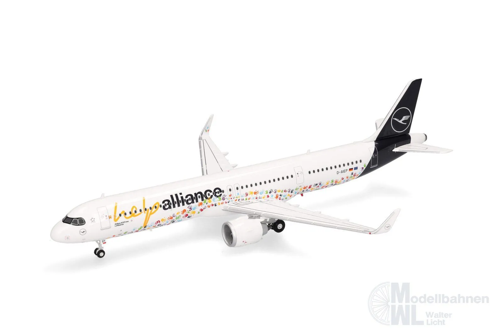 Herpa 573900 - Airbus A321neo Lufthansa HelpAlliance 1:200