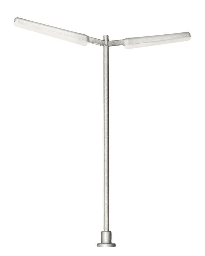Viessmann 6999 - Strassenleuchte schlank doppelt LED weiß TT 1:120
