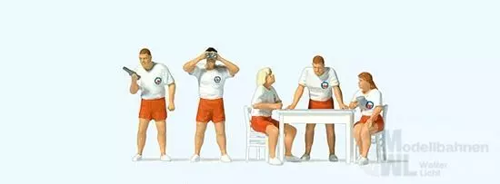 Preiser 10722 - Kunden mit Einkaufswagen H0 1:87