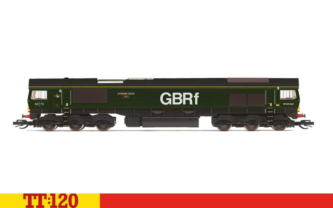 HORNBY TT TT3018M - Diesellok Class 66 GBRf Co-Co 66779 Evening Star TT 1:120
