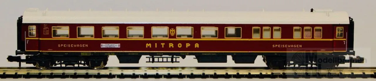 Trix 13153 - MINITRIX - Speisewagen DRG Ep.II MITROPA rot N 1:160