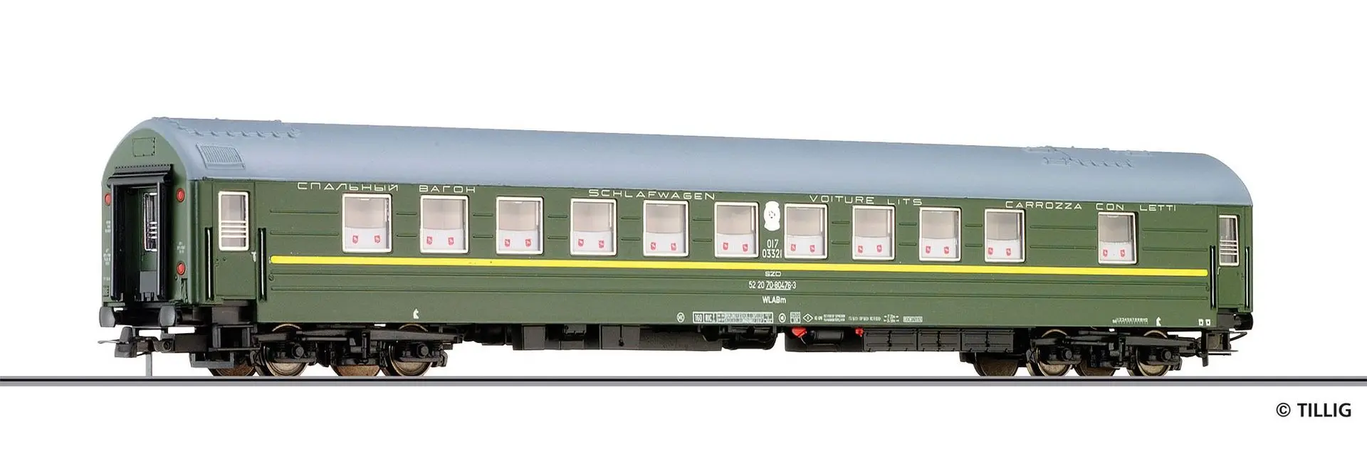 Tillig 74989 - Schlafwagen SZD Ep.IV 1/2.Kl. Typ Y H0/GL