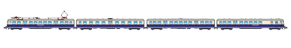 Jägerndorfer Modellbahn 73010 - Triebzug Rh 4130 ÖBB Ep.III Transalpin 4.tlg. N 1:160