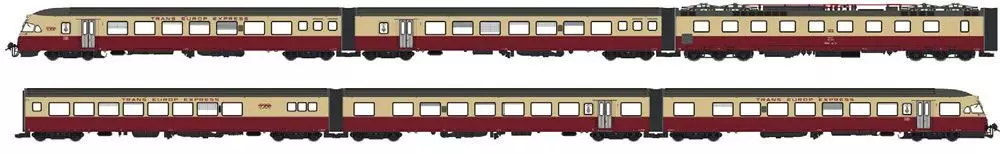 LS Models 17026 - Triebzug RAe 6-tlg. Gottardo SBB Ep.IV TEE H0/GL
