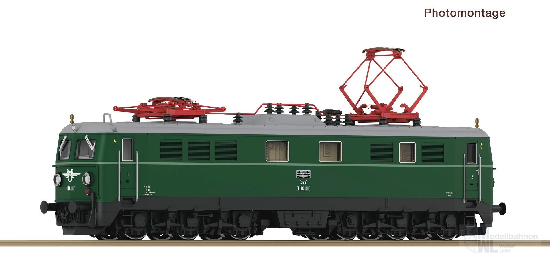 Fleischmann 7570038 - E-Lok Rh 1110 ÖBB Ep.IV N 1:160 Sound