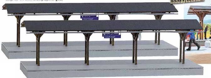 Busch 1466 - Bahnsteig Adorf H0 1:87