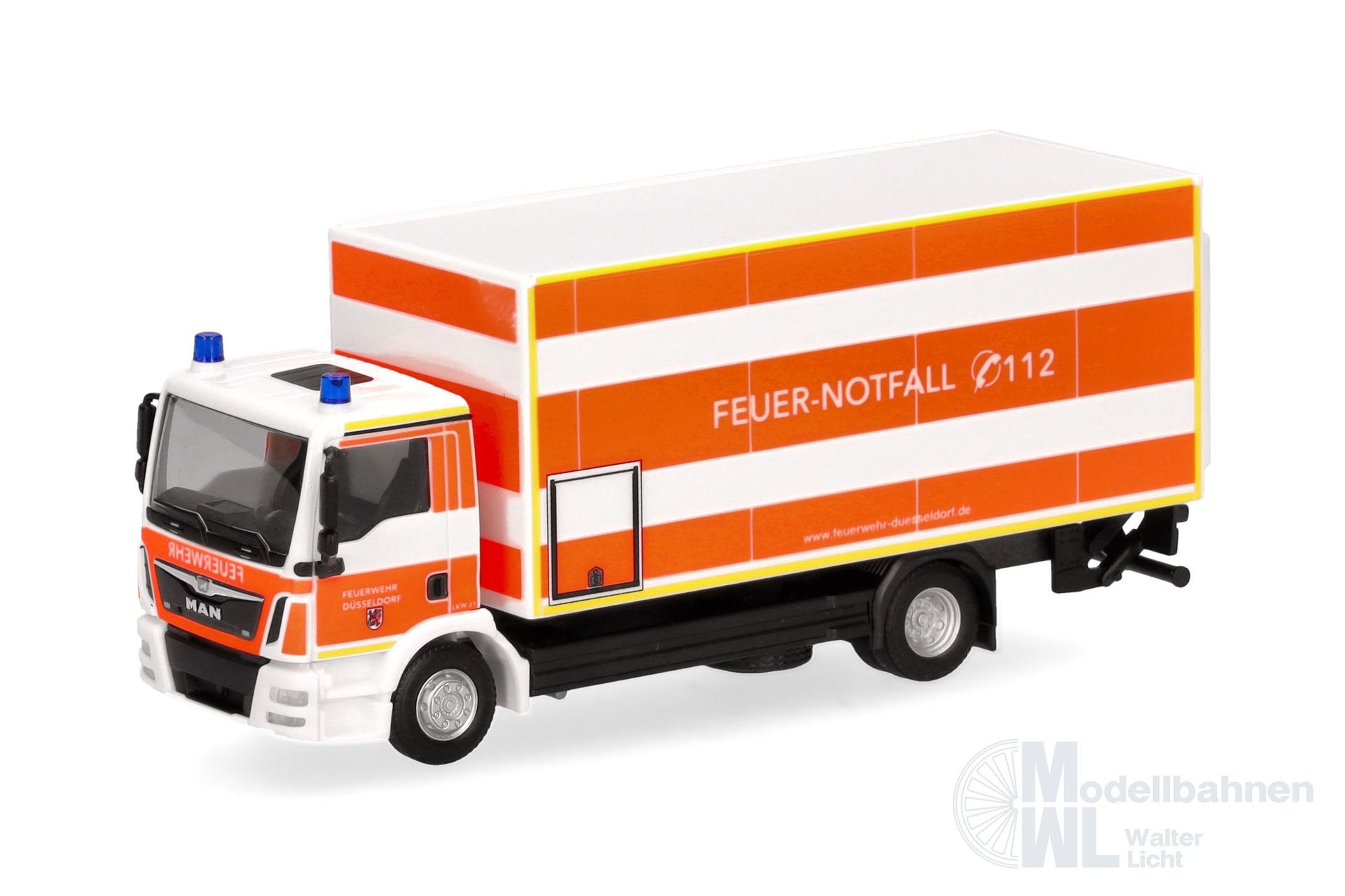 Herpa 098076 - MAN TGM Ko-LKW LBW FW Düsseldorf H0 1:87