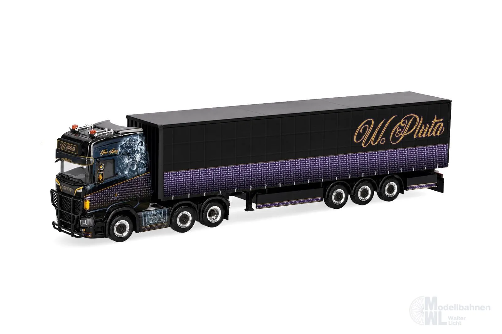Herpa 321884 - Scania CS 20 HD GardinenPlanenSattelzug Pluta H0 1:87