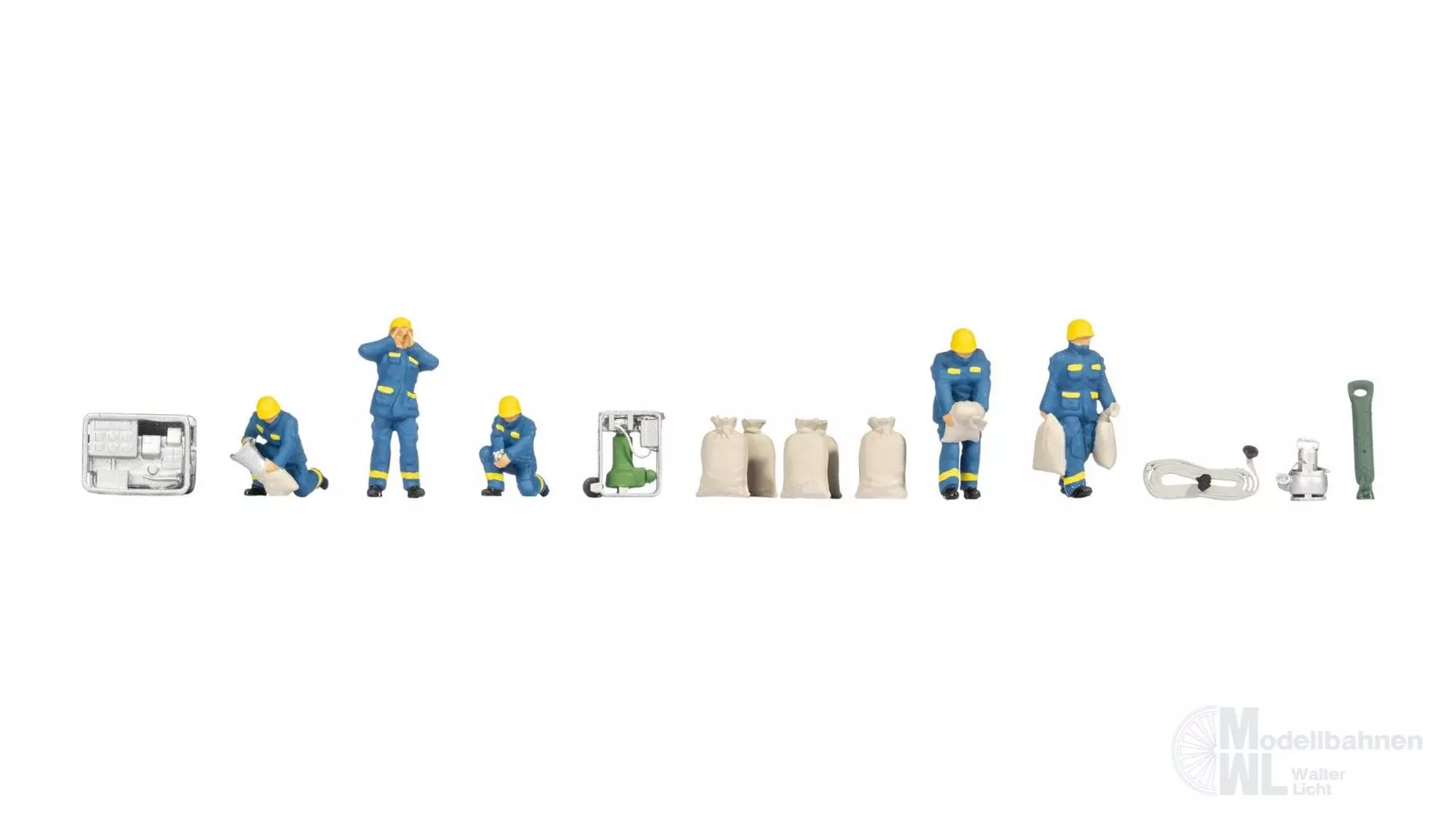 Noch 16258 - Figuren-Themenwelt THW Hochwassereinsatz H0 1:87