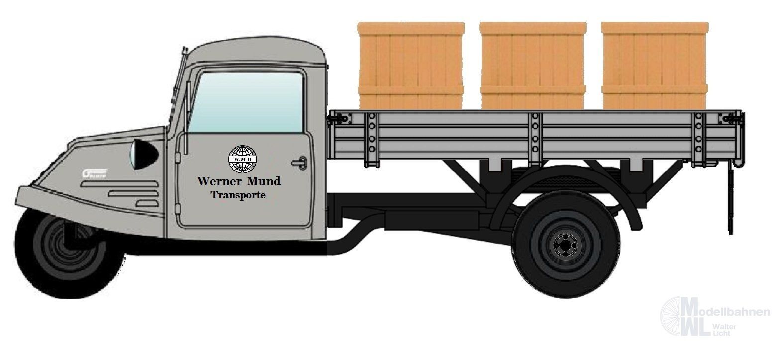 NPE NA88189 - Goliath GD 750 Hochpritsche Holzkisten H0 1:87