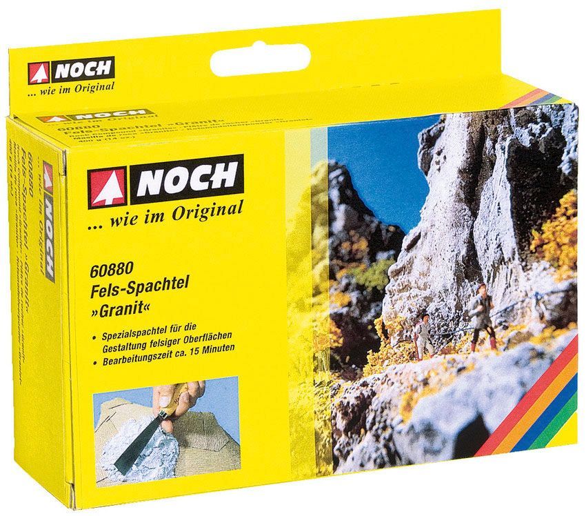 Noch 60880 - Fels-Spachtel Granit grau, 400 g G/1/0/H0/H0m/H0e/TT/N/Z