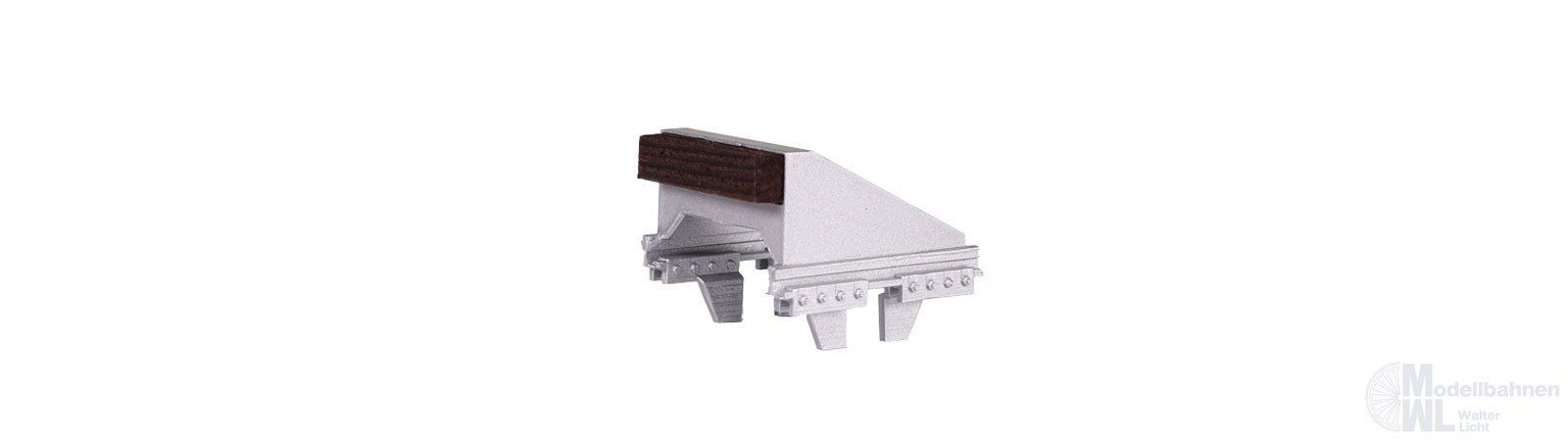 Bemo 9190001 - Prellbock silber Messingguß mit Echtholz 0m Bemo 9190001 - Prellbock silber Messingguß mit Echtholz 0m