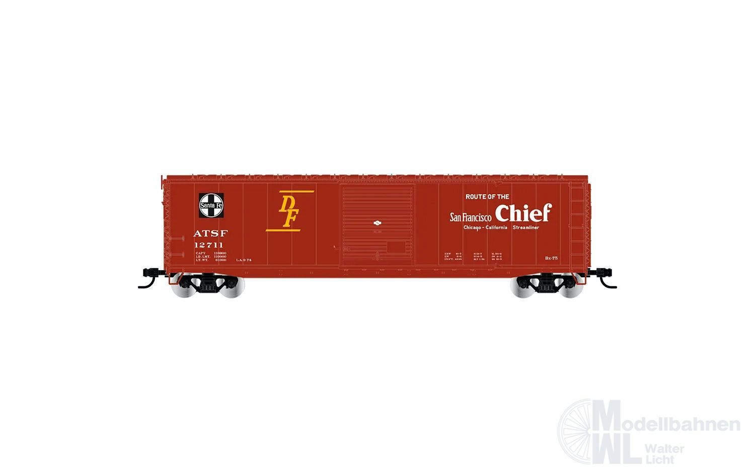 Rivarossi 6661B - Güterwagen gedeckt ATSF 12712 H0/GL Rivarossi 6661B - Güterwagen gedeckt ATSF 12712 H0/GL