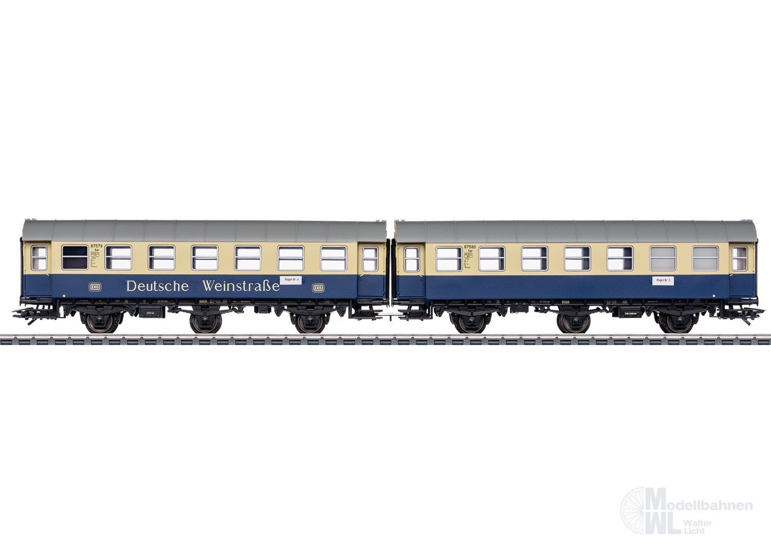 Märklin 43188 - Wagen-Paar DB Ep.IV Deutsche Weinstraße H0/WS Märklin 43188 - Wagen-Paar DB Ep.IV Deutsche Weinstraße H0/WS