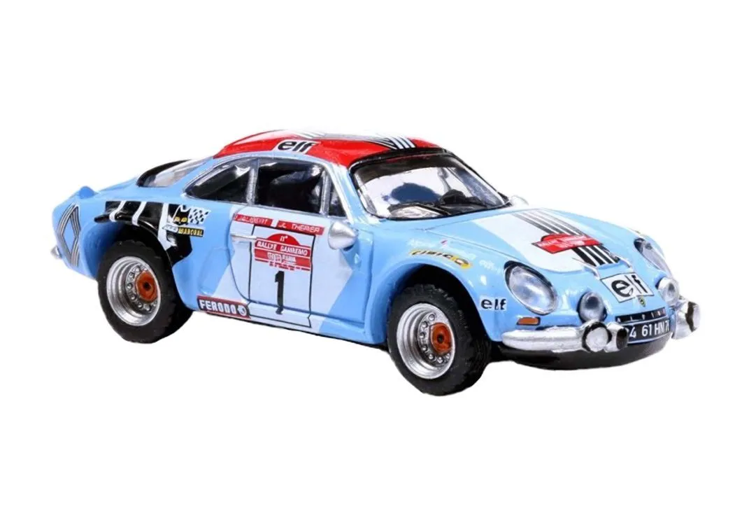 Brekina 14545 - Renault Alpine A110 mit Jean-Luc Thérier Sieger Rallye S. Remo H0 1:87