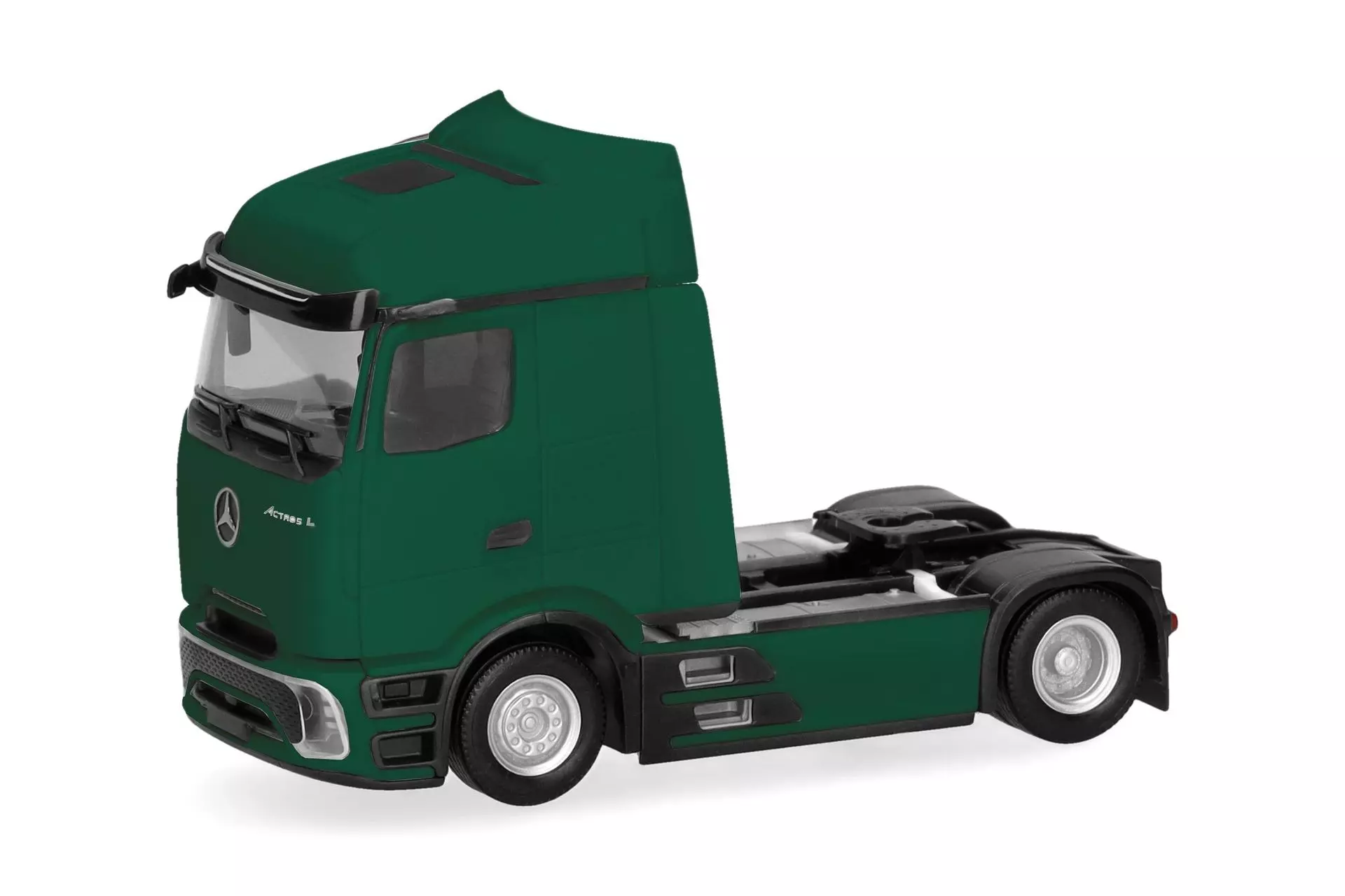 Herpa 319430-002 - Mercedes-Benz Actros L Procabin Streamspace Zugmaschine moosgrün H0 1:87