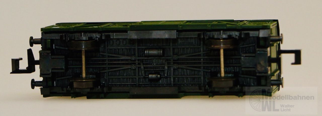 Roco 02329D - ROCO - Güterwagen ged. DB Bahndienstwagen grün Gms55 N 1:160