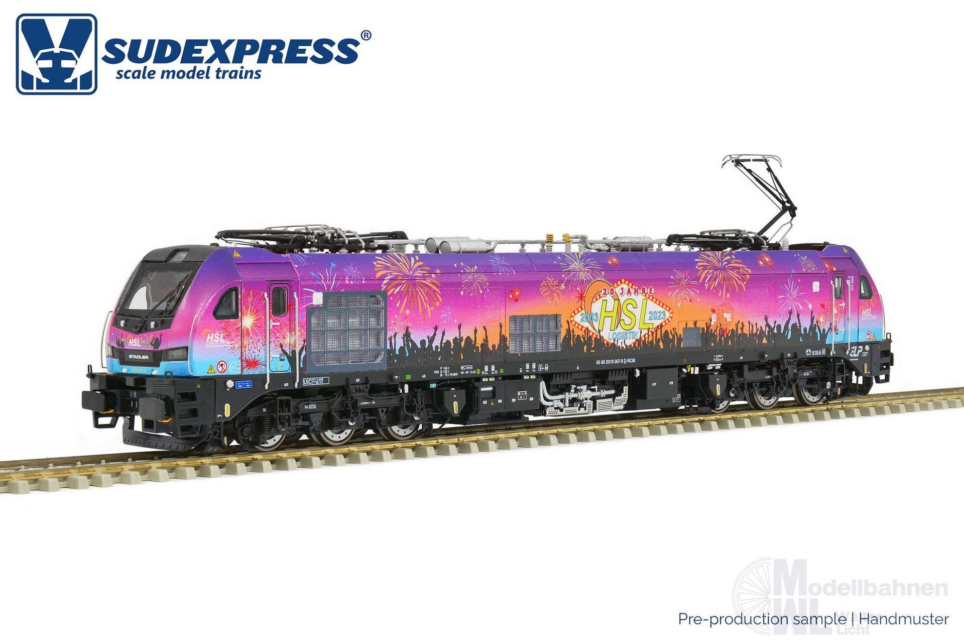 Sudexpress S0193079 - Zweikraftlok BR 2019 307-8 Euro 9000 HSL Ep.VI Jubiläum H0/WS Digital
