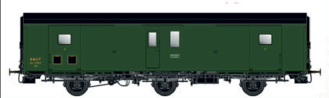 LS Models MW101 - Packwagen Dqd2m SNCF Ep.IIIb Schlußlicht H0/GL