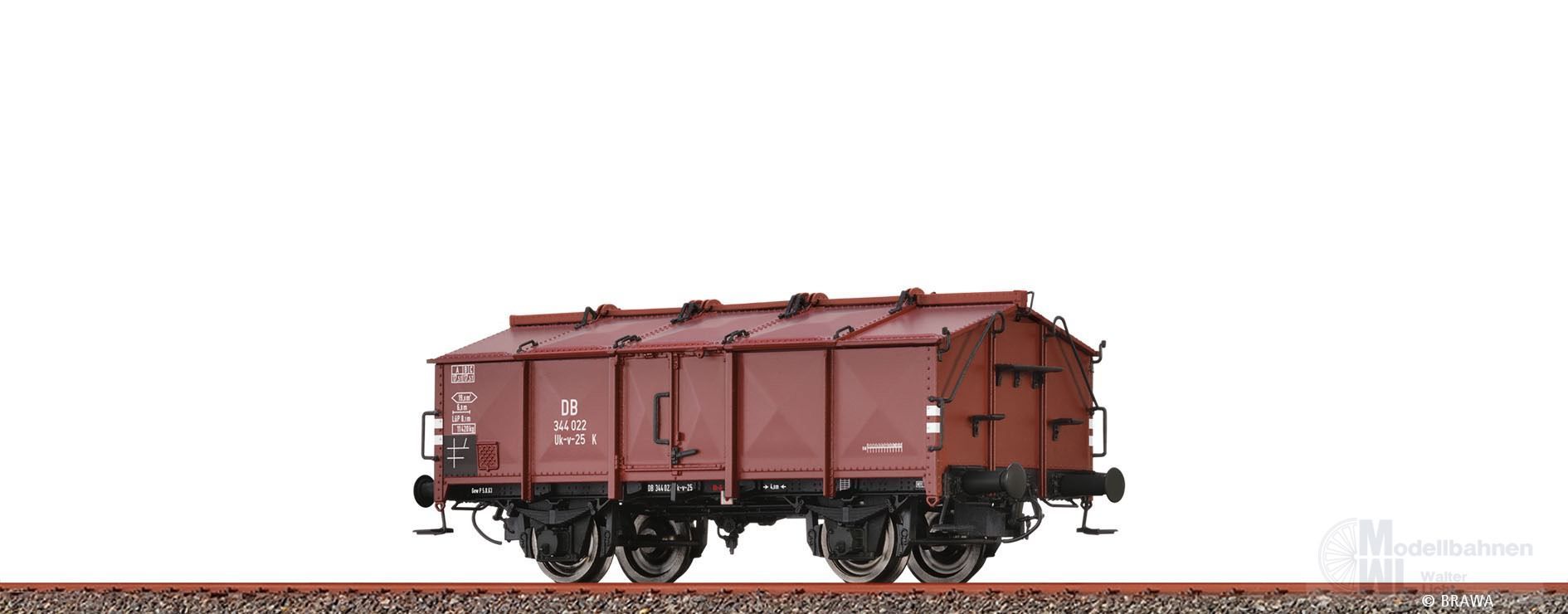 Brawa 50549 - Klappdeckelwagen DB Ep.III Uk-v-25 H0/GL Brawa 50549 - Klappdeckelwagen DB Ep.III Uk-v-25 H0/GL
