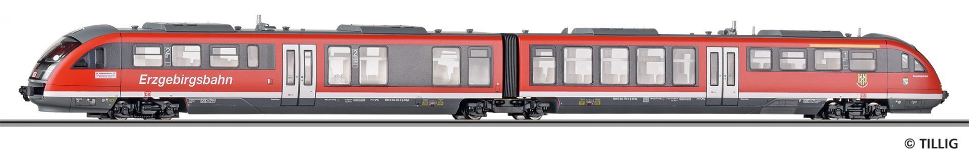 Tillig 04887 - Triebwagen BR 642 DB Ep.VI Erzgebirgsbahn TT 1:120