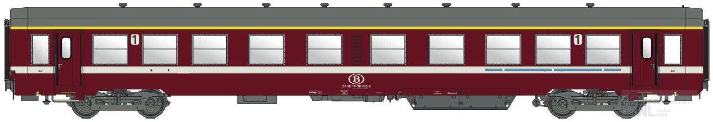 LS Models MW40039 - Personenwagen SNCB Ep.V K4 A 1.Kl. H0/GL