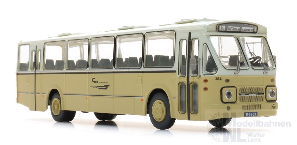 ARTITEC b.v. 487.070.45 - Regionalbus GTW 364 DAF front 2 Ausstieg hinten Fertigmodell H0 1:87