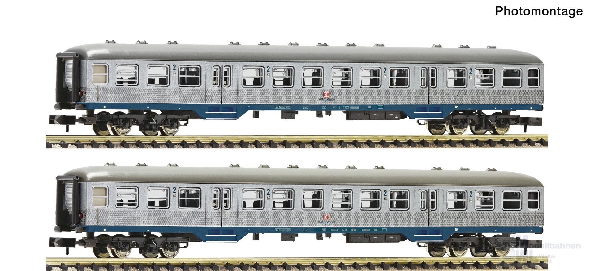 Fleischmann 6260091 - Nahverkehrswagen Set DB Ep.V 2.tlg. N 1:160 Digital
