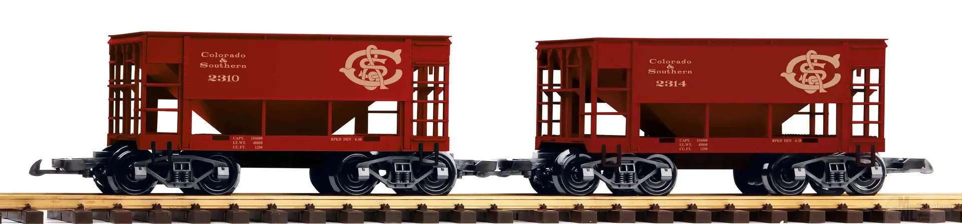 Piko 38952 - Schüttgutwagen Set C&S 2.tlg. SPUR G 1:22,5