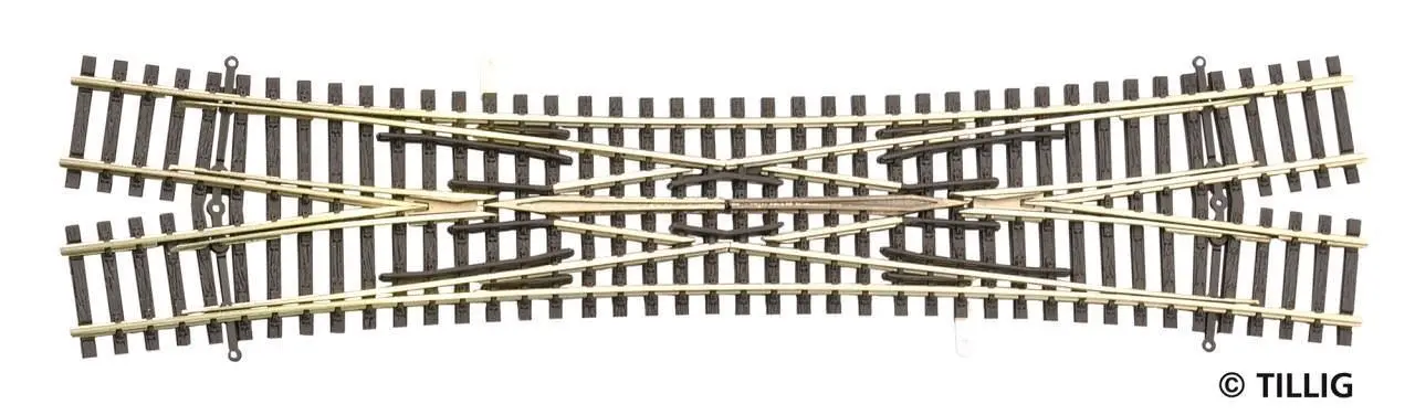 Tillig 83391 - Doppelkreuzungsweiche Baeseler TT 1:120